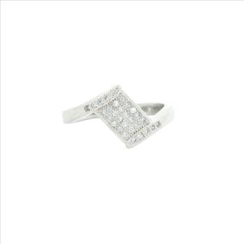 NO RESERVE 1.34 Ct Cubic Zirconia 925 Sterling Silver Ring