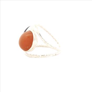 NO RESERVE 13.53 Ct Amethyst, Moonstone 925 Sterling Silver Ring