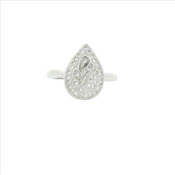 NO RESERVE 1.39 Ct Cubic Zirconia 925 Sterling Silver Ring
