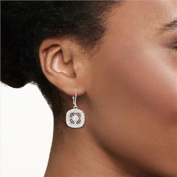 NO RESERVE 1.40 ct. Moissanite Round Sterling Silver Women Earrings