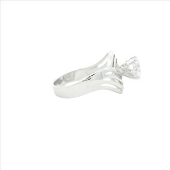 NO RESERVE 1.43 Ct Cubic Zirconia 925 Sterling Silver Ring