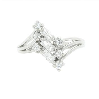 NO RESERVE 1.43 Ct Cubic Zirconia 925 Sterling Silver Ring