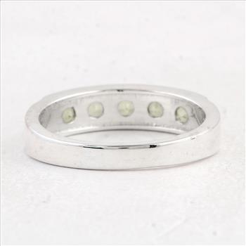 NO RESERVE 1.43 Ct Round Peridot 925 Sterling Silver Ring