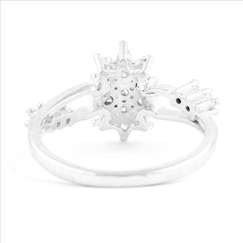 NO RESERVE 1.45 Ct Cubic Zirconia 925 Sterling Silver Ring