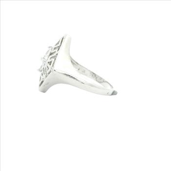 NO RESERVE 1.48 Ct Cubic Zirconia 925 Sterling Silver Ring