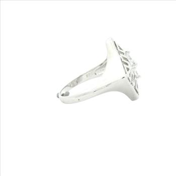 NO RESERVE 1.48 Ct Cubic Zirconia 925 Sterling Silver Ring