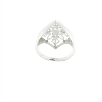 NO RESERVE 1.48 Ct Cubic Zirconia 925 Sterling Silver Ring