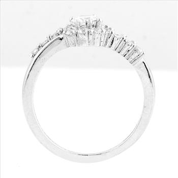 NO RESERVE 1.49 Ct Cubic Zirconia 925 Sterling Silver Ring