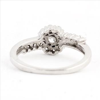 NO RESERVE 1.49 Ct Cubic Zirconia 925 Sterling Silver Ring