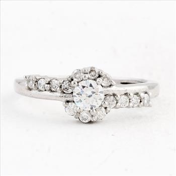 NO RESERVE 1.49 Ct Cubic Zirconia 925 Sterling Silver Ring