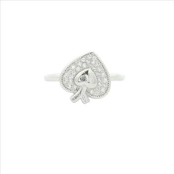 NO RESERVE 1.52 Ct Cubic Zirconia 925 Sterling Silver Ring