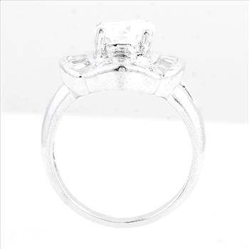 NO RESERVE 15.48 Ct Cubic Zirconia 925 Sterling Silver Ring