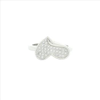 NO RESERVE 1.55 Ct Cubic Zirconia 925 Sterling Silver Ring
