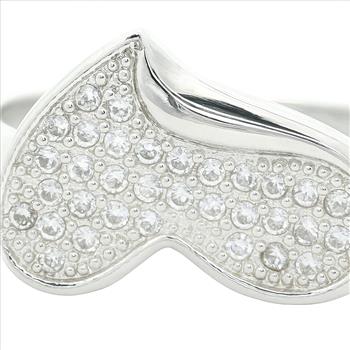 NO RESERVE 1.55 Ct Cubic Zirconia 925 Sterling Silver Ring