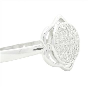 NO RESERVE 1.55 Ct Cubic Zirconia 925 Sterling Silver Ring