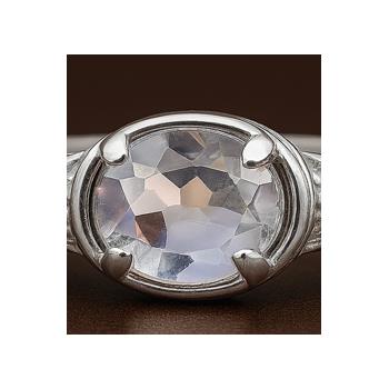 NO RESERVE 1.55 Ct Oval White Topaz 925 Sterling Silver Ring