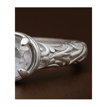 NO RESERVE 1.55 Ct Oval White Topaz 925 Sterling Silver Ring