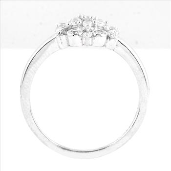 NO RESERVE 1.58 Ct Cubic Zirconia 925 Sterling Silver Ring