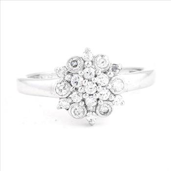 NO RESERVE 1.58 Ct Cubic Zirconia 925 Sterling Silver Ring