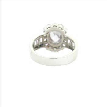 NO RESERVE 16.26 Ct Cubic Zirconia 925 Sterling Silver Ring