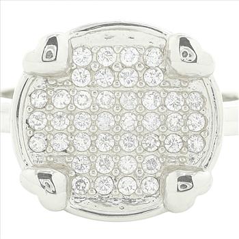 NO RESERVE 1.64 Ct Cubic Zirconia 925 Sterling Silver Ring