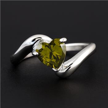 NO RESERVE 1.68 Ct Cubic Zirconia 925 Sterling Silver Ring