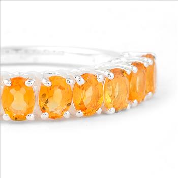 NO RESERVE 1.69 Ct Oval Citrine 925 Sterling Silver Ring
