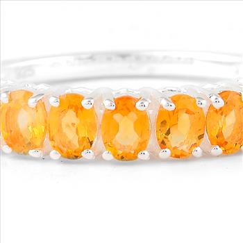 NO RESERVE 1.69 Ct Oval Citrine 925 Sterling Silver Ring