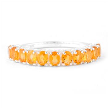 NO RESERVE 1.69 Ct Oval Citrine 925 Sterling Silver Ring