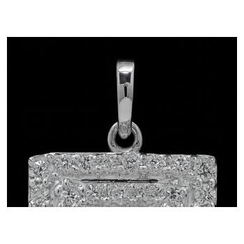 NO RESERVE 1.69 Ct Round Cubic Zirconia 925 Sterling Silver Pendant