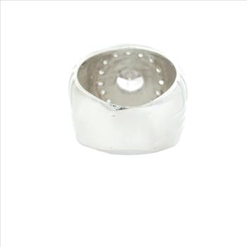 NO RESERVE 18.18 Ct Cubic Zirconia 925 Sterling Silver Ring