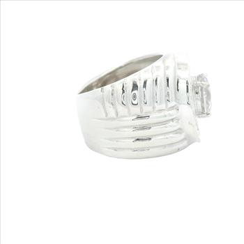 NO RESERVE 18.18 Ct Cubic Zirconia 925 Sterling Silver Ring