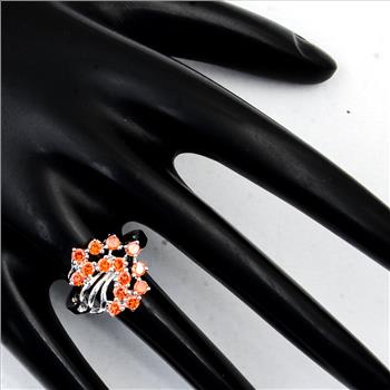 NO RESERVE 1.86 Ct Cubic Zirconia 925 Sterling Silver Ring