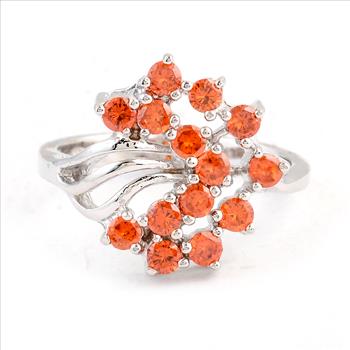 NO RESERVE 1.86 Ct Cubic Zirconia 925 Sterling Silver Ring