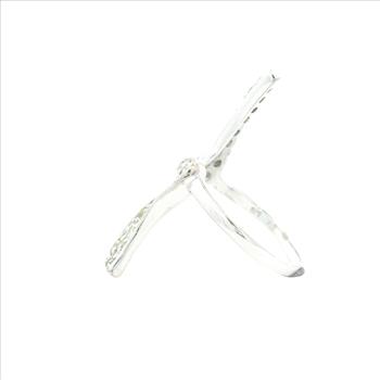 NO RESERVE 1.91 Ct Cubic Zirconia 925 Sterling Silver Ring