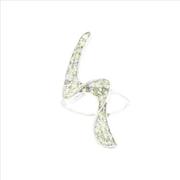 NO RESERVE 1.91 Ct Cubic Zirconia 925 Sterling Silver Ring