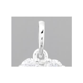 NO RESERVE 1.97 Ct Round Garnet, Cubic Zirconia 925 Sterling Silver Pendant