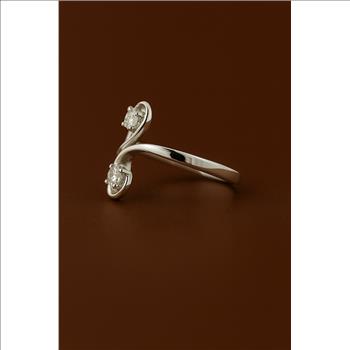 NO RESERVE 2.00 Ct Cubic Zirconia 925 Sterling Silver Ring