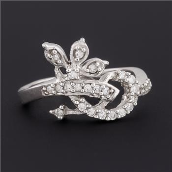 NO RESERVE 2.03 Ct Cubic Zirconia 925 Sterling Silver Ring