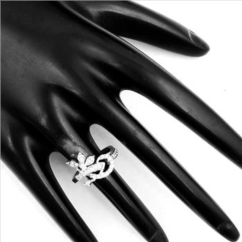 NO RESERVE 2.03 Ct Cubic Zirconia 925 Sterling Silver Ring