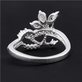 NO RESERVE 2.03 Ct Cubic Zirconia 925 Sterling Silver Ring