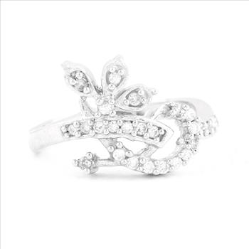 NO RESERVE 2.03 Ct Cubic Zirconia 925 Sterling Silver Ring