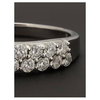 NO RESERVE 2.04 Ct Round Cubic Zirconia 925 Sterling Silver Ring