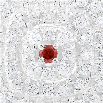 NO RESERVE 2.21 Ct Round Garnet, Cubic Zirconia 925 Sterling Silver Ring