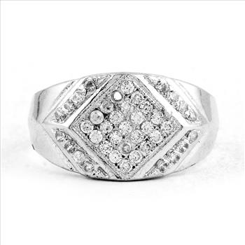 NO RESERVE 2.32 Ct Cubic Zirconia 925 Sterling Silver Ring