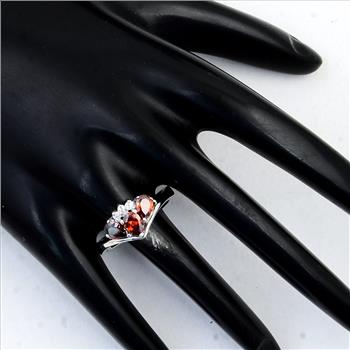 NO RESERVE 2.34 Ct Cubic Zirconia 925 Sterling Silver Ring