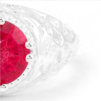 NO RESERVE 2.55 Ct Round Pink Topaz 925 Sterling Silver Ring