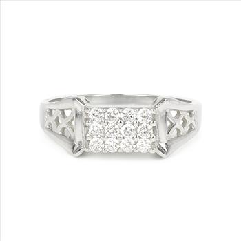 NO RESERVE 2.58 Ct Cubic Zirconia 925 Sterling Silver Ring