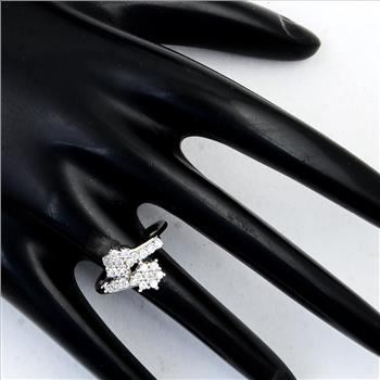 NO RESERVE 2.61 Ct Cubic Zirconia 925 Sterling Silver Ring