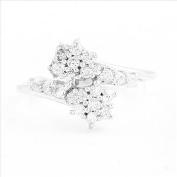 NO RESERVE 2.61 Ct Cubic Zirconia 925 Sterling Silver Ring
